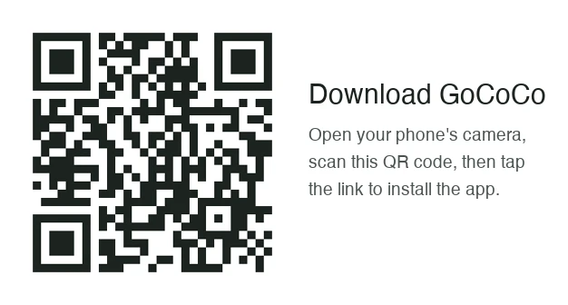 Scan the QR code to download GoCoCo
